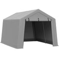 Grau PVC Schutzdach 250 cm x 200 cm x 200 cm