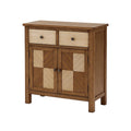 Holzsideboard mit Schubladen und Türen, Braun/Beige