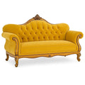 Sofa 3-Sitzer Samt Gelb