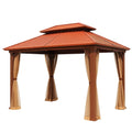 Pavillon mit Aluminiumrahmen und Stahldach 3x4m