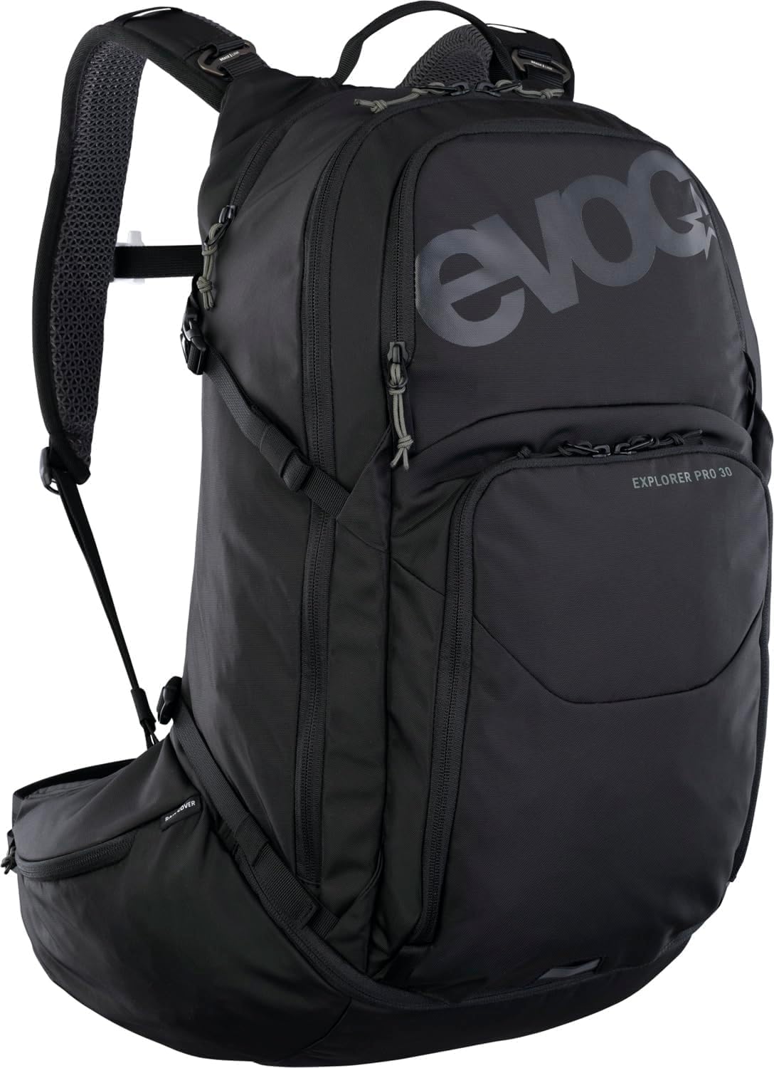 EVOC EXPLORER PRO, inklusive Trinkblasenfach für Trinkblasen und Regenhülle, Rucksack