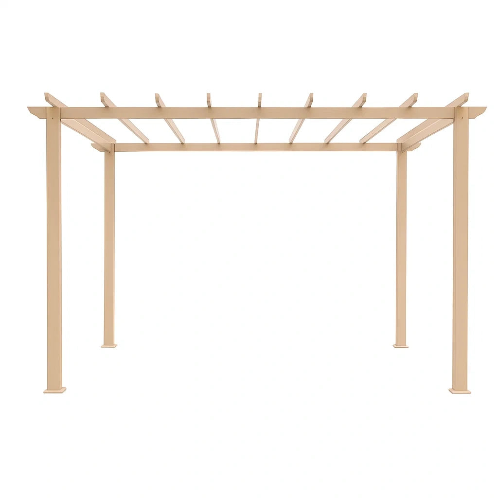 Pergola aus Aluminium Sandfarben 300x300x220cm
