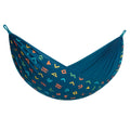 Hängematte Polyester Blau Bunte Muster 250x150 cm