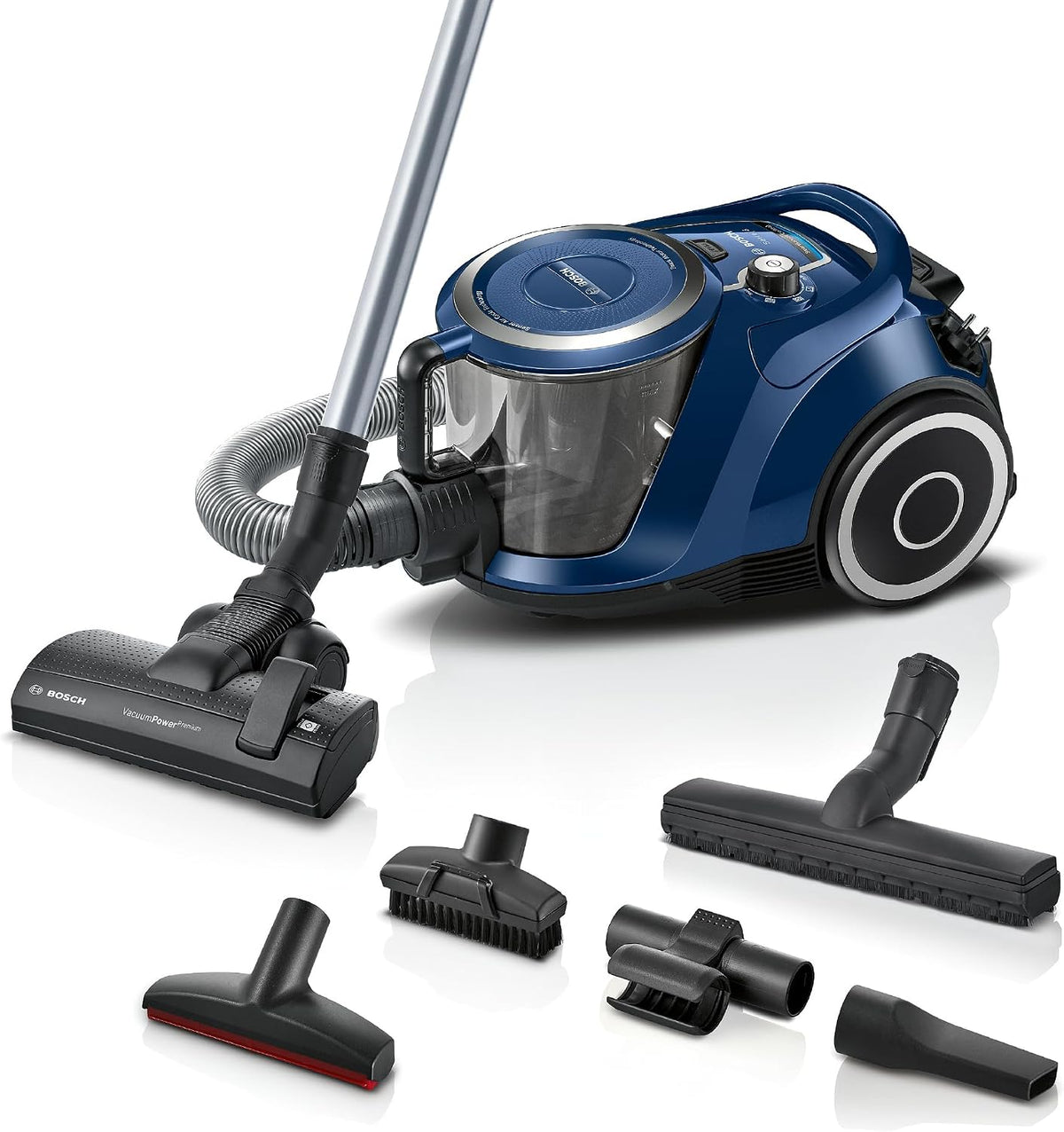 Bosch Staubsauger beutellos Serie 6 BGC41X36, 700 W, für Allergiker, Bodendüse für Parkett, Teppich, Bodenstaubsauger, Hygiene-Filter, Fliesen, leise