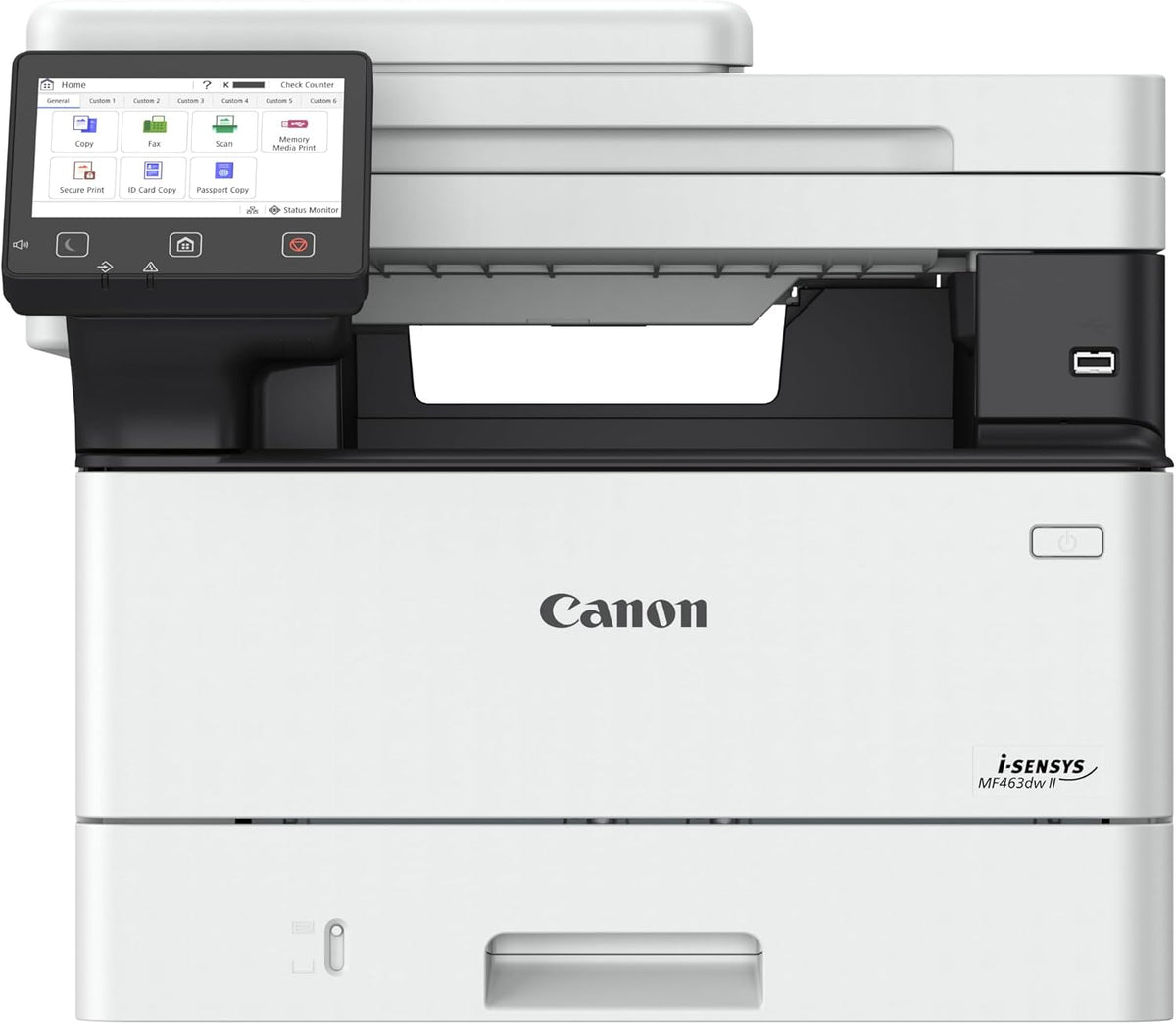 Canon i-SENSYS MF463dw II, 3-in-1 WLAN-Monolaserdrucker, Büro-Drucker, Drucken, Kopieren, Scannen in A4, 40 Seiten/Min., 100 ipm Scan, LCD-Touchscreen
