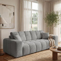 BROMARKT Schlafsofa mit Bettkasten und Schlaffunktion 145x200cm Grau