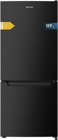 Cecotec Kombi Kühlschrank No Frost 117L Bolero CoolMarket Combi 117 DF Schwarz E. Klasse E, Defrost, Klasse E und Fast Freezing Modus