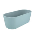 Rechteckige Kunststoffbadewanne Hellblau 140x60x55 cm