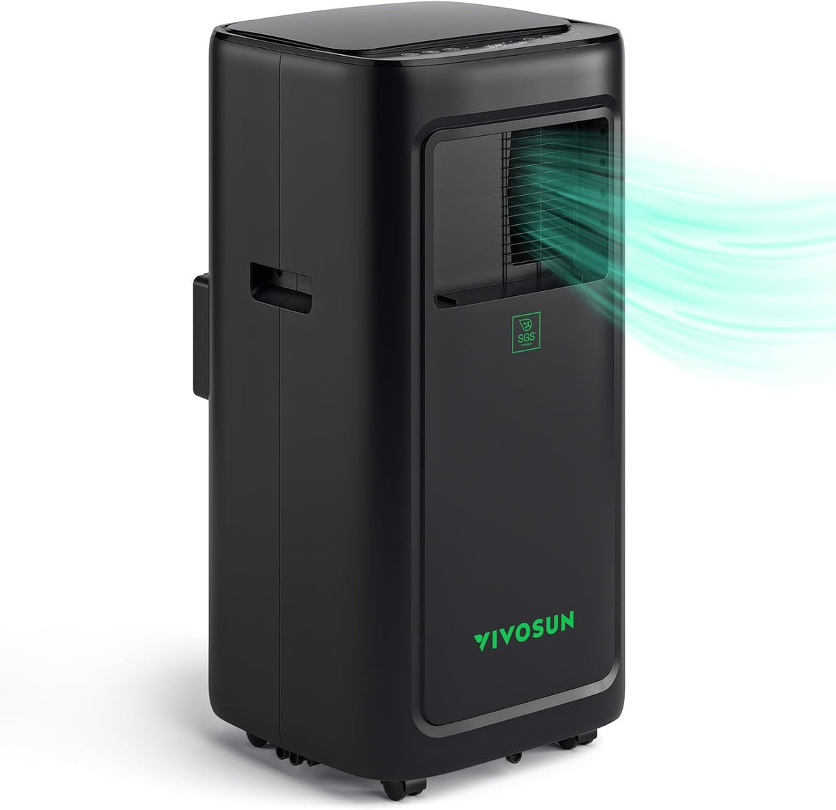 VIVOSUN Smart Klimaanlage, 4-in-1 Funktion mit Temperatur- & Feuchtigkeitssensor, 7000 BTU, für Growzelte und Innenräume, Intelligente Fernbedienung
