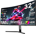 Minifire Gaming Curved Monitor 32 Zoll 180Hz, VESA，2xHDMI 2.0/2xDP (180Hz), 1500R,1ms(MPRT), MFG32C3Q, 2K WQHD(2560 x 1440), AMD FreeSync, sRGB 125%