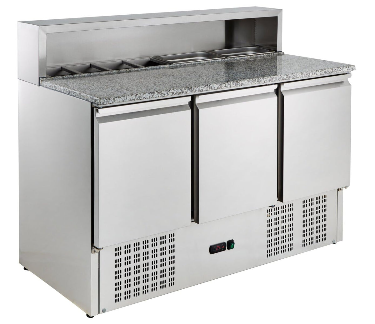 GastroHero Pizzatisch, 402L, Edelstahl PSH903, Kühltisch