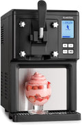 Klarstein Sweet Sundae, 1,5 Liter, Eiscrememaschine, mitselbstkühlendem Kompressor, 200 Watt, Ausgabesystem, 3 StundenAuto-Kühlhaltefunktion, schwarz