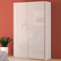 Forte FITTIO Kleiderschrank 150, 2-türig, 150,1 cm breit x 235 cm hoch x 61,2 cm tief, moderner Schwebetürenschrank, Kleiderstange, Einlegeböden