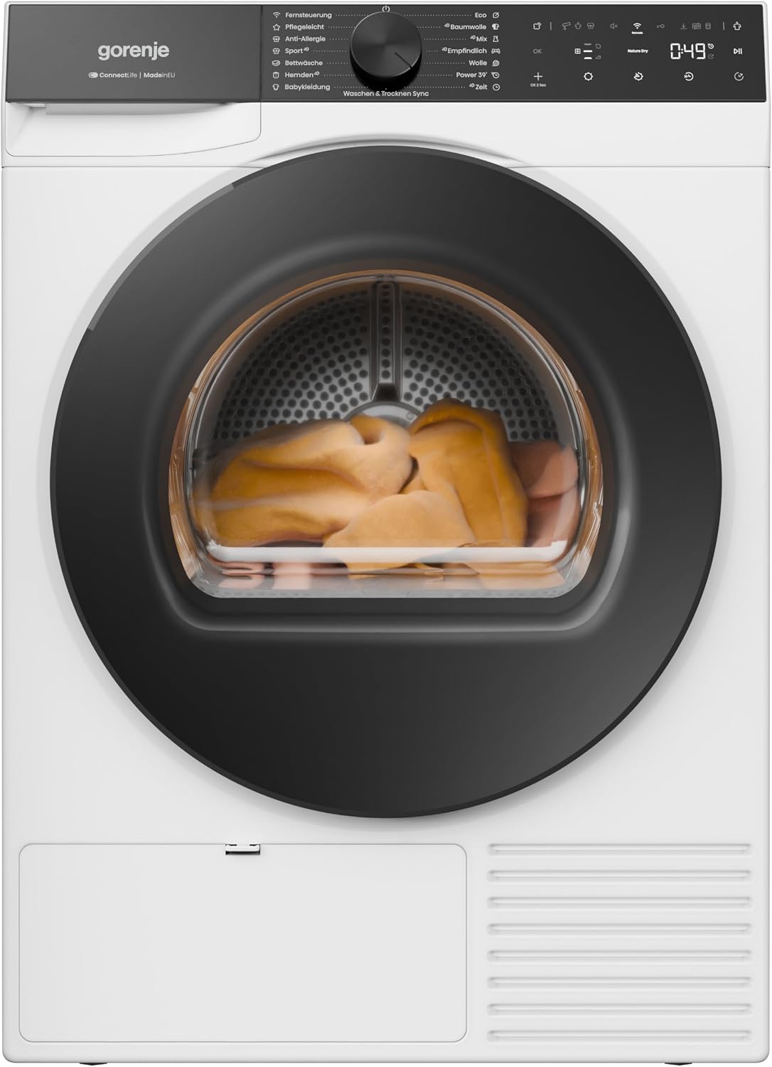 Gorenje D5G69CP Trockner/Kondensation mit Wärmepumpe /9kg /15 Programme/ConnectLife/Made in EU/FastDry