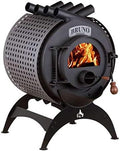 Werkstattofen Bruno Mini II, 9 kW Warmluftofen, Zulassung für Deutschland und Schweiz, BimSchV (Untergestell Klassik, Seitenverkleidung Quattro)
