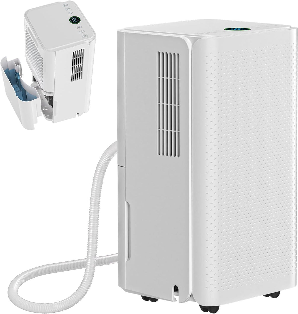 Luftentfeuchter, Luftentfeuchter Elektrisch 16L/24h, Wassertank 2L, Raumentfeuchter für Keller, Raumgröße ca.75m³(25m²), Leiser Entfeuchter Elektrisch
