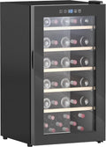 HOMCOM Weinkühlschrank Kompressor 41 Flaschen 91L 5-20°C Schwarz