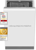 Exquisit Einbaugeschirrspüler EGSP1009-E-030E silber