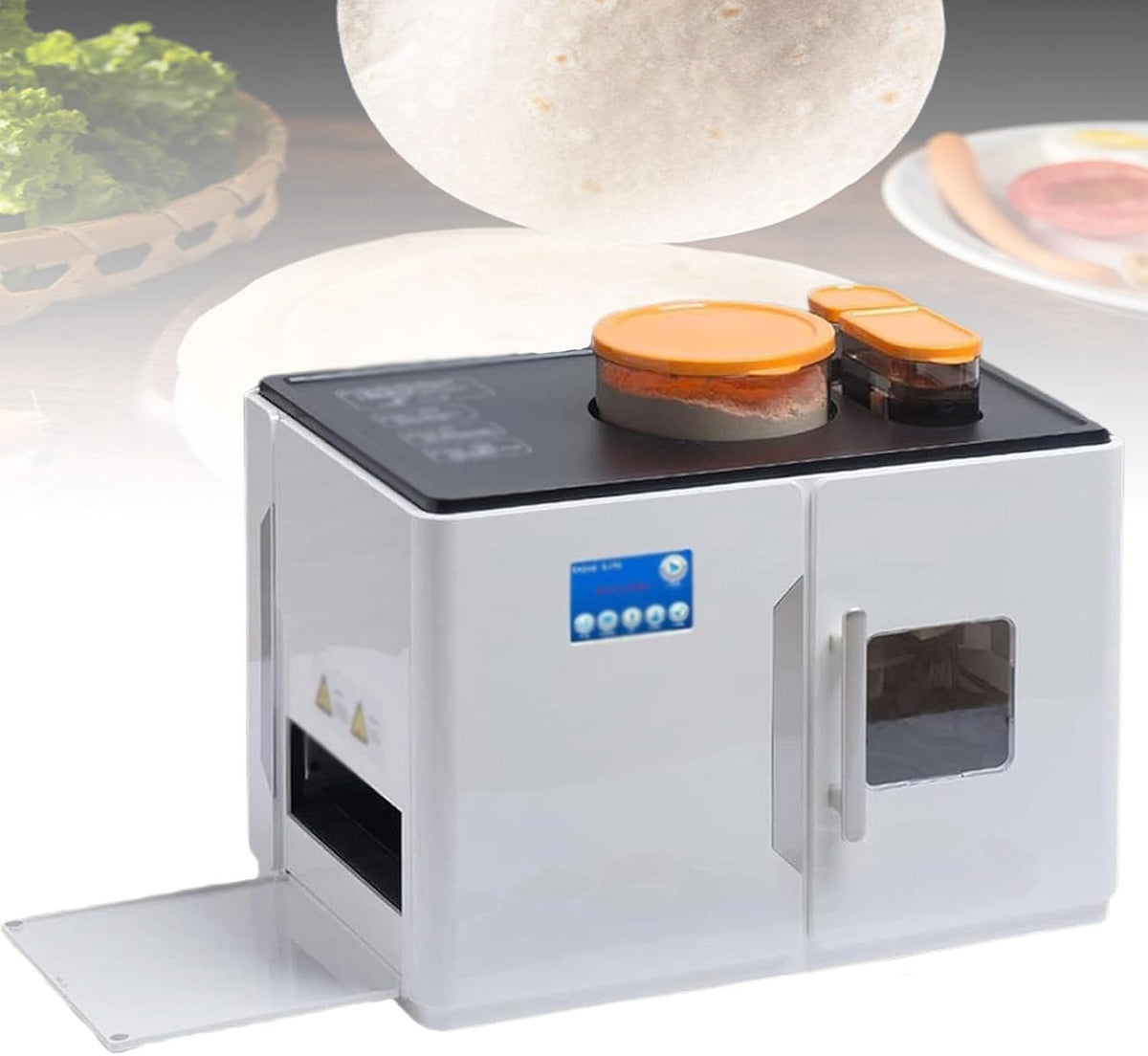 Vollautomatischer Roti-Chapati-Maker Chapati-Tortilla, Tortillas Und Pitas Einfach Mit Einem SchlüSsel
