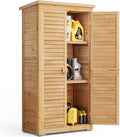 Gartenschrank Geräteschuppen Holz Werkzeugschrank Outdoor-Schrank Gartenbox 160 x 87 x 47 cm Gerätehaus für Hof und Garten