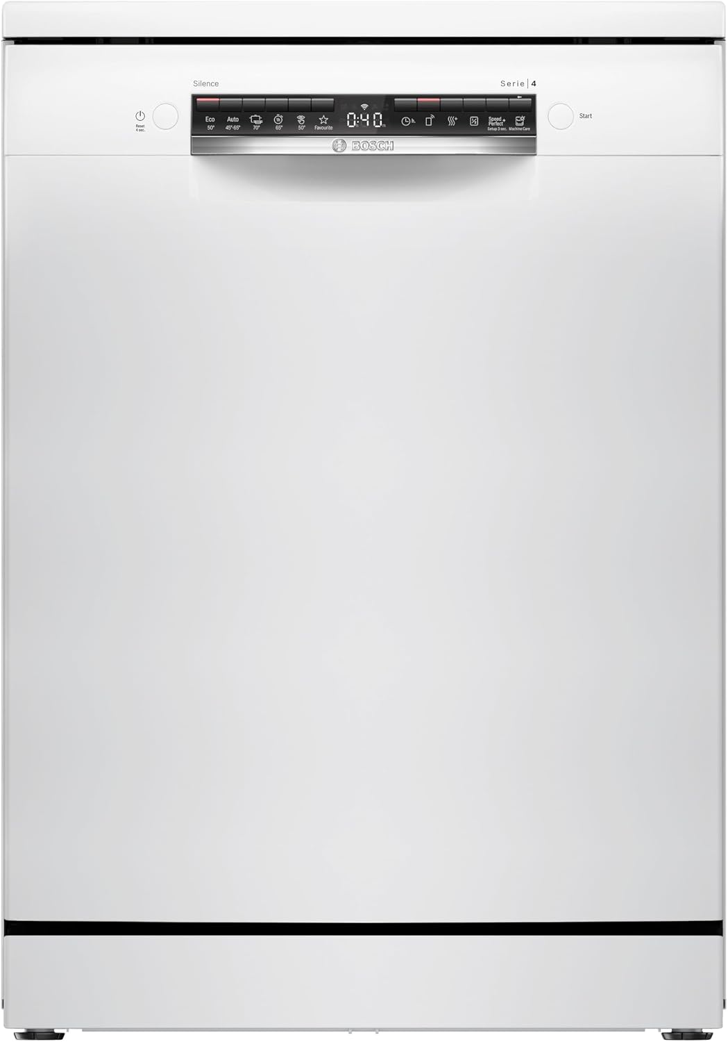 Bosch Geschirrspüler 60 cm, SMS4HVW14E, Freistehend, Silence Programm, VarioFlex-Körbe und VarioSchublade, Flexibilität und Komfort beim Beladen, Weiß