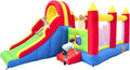 Ballsea Hüpfburg XXL, 592x290x216 cm, für Kindergeburtstag und Garten (ohne Gebläse), Riesiges aufblasbares Schloss mit großer Rutsche und Trampolin