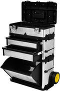 INLIFE Werkzeugtrolley 3-teilig, Silber,15.5 KG,140301, Heimwerkerbedarf, Bauzubehör, Werkzeugaufbewahrung & Ordnungssysteme, Werkzeugschränke
