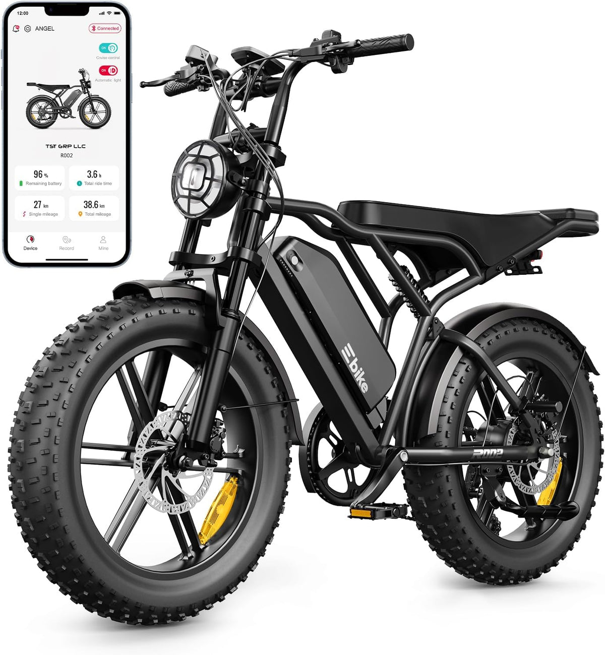 SISIGAD E Bikes Mountainbike Fatbike 20 Zoll Elektrofahrrad für Erwachsene