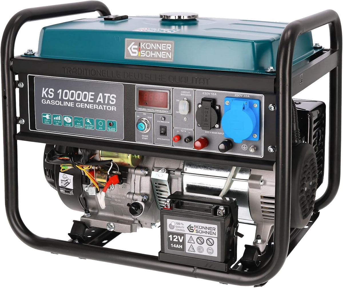 Könner&Söhnen KS 10000E ATS Stromerzeuger 8000 W, 18 PS Benzin Generator