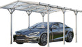 GFP Carport 2,85x5,05m Auto Unterstand Aluminium Einzelcarport Schutzdach PKW