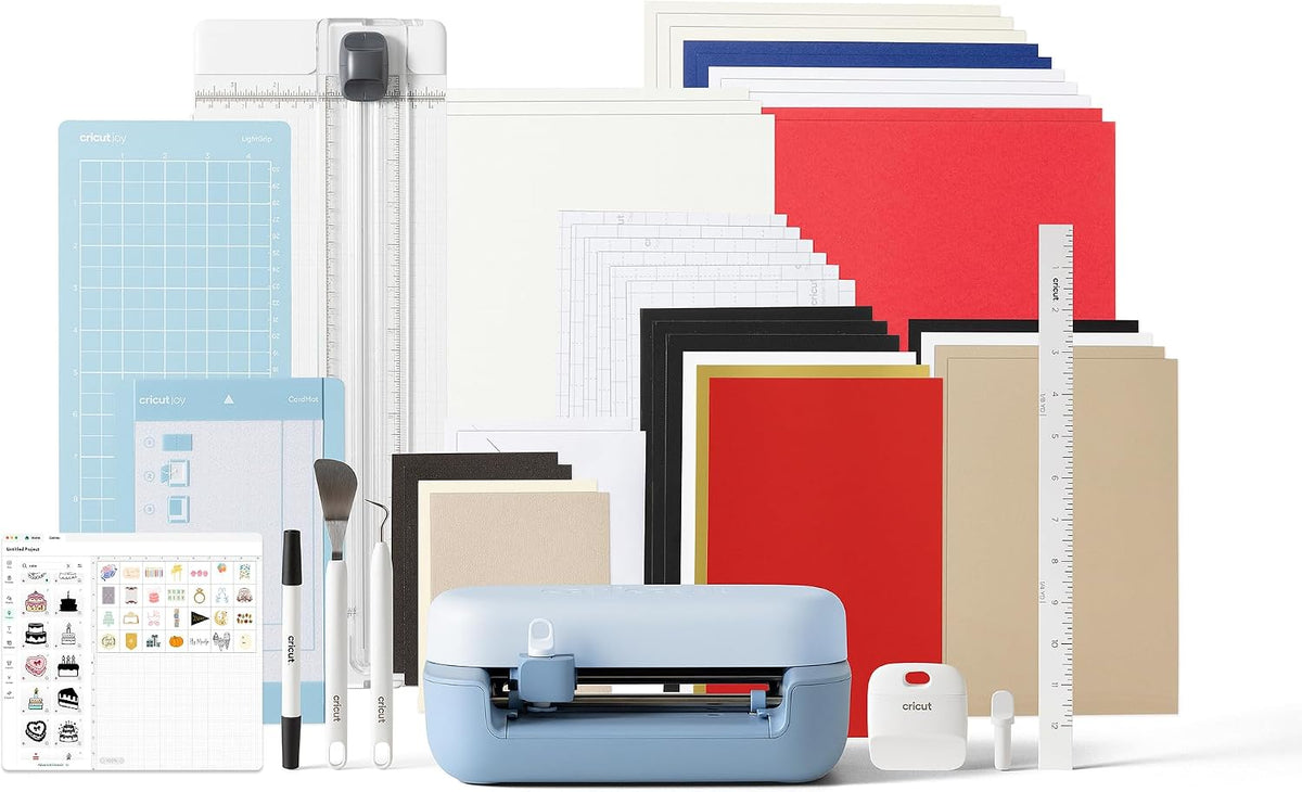 Cricut Joy 2 Deluxe Bundle + Digitale Inhalte. Intelligente kompakte Schneidemaschine, für Projekte wie individuelle Karten