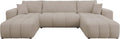 Mirjan24 Wohnlandschaft Furyn U, Ecksofa mit Schlaffunktion und Bettkasten, U-Form Couch, symmetrisches Polstersofa, Eckcouch (Velo 623)