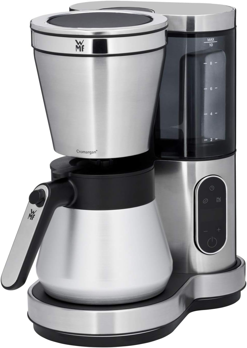 WMF Lumero Filterkaffeemaschine mit Thermoskanne, 800 W, Filterkaffee, 8 Tassen, abnehmbarer Wassertank, Touch-Display, Tropfstopp, Schwenkfilter