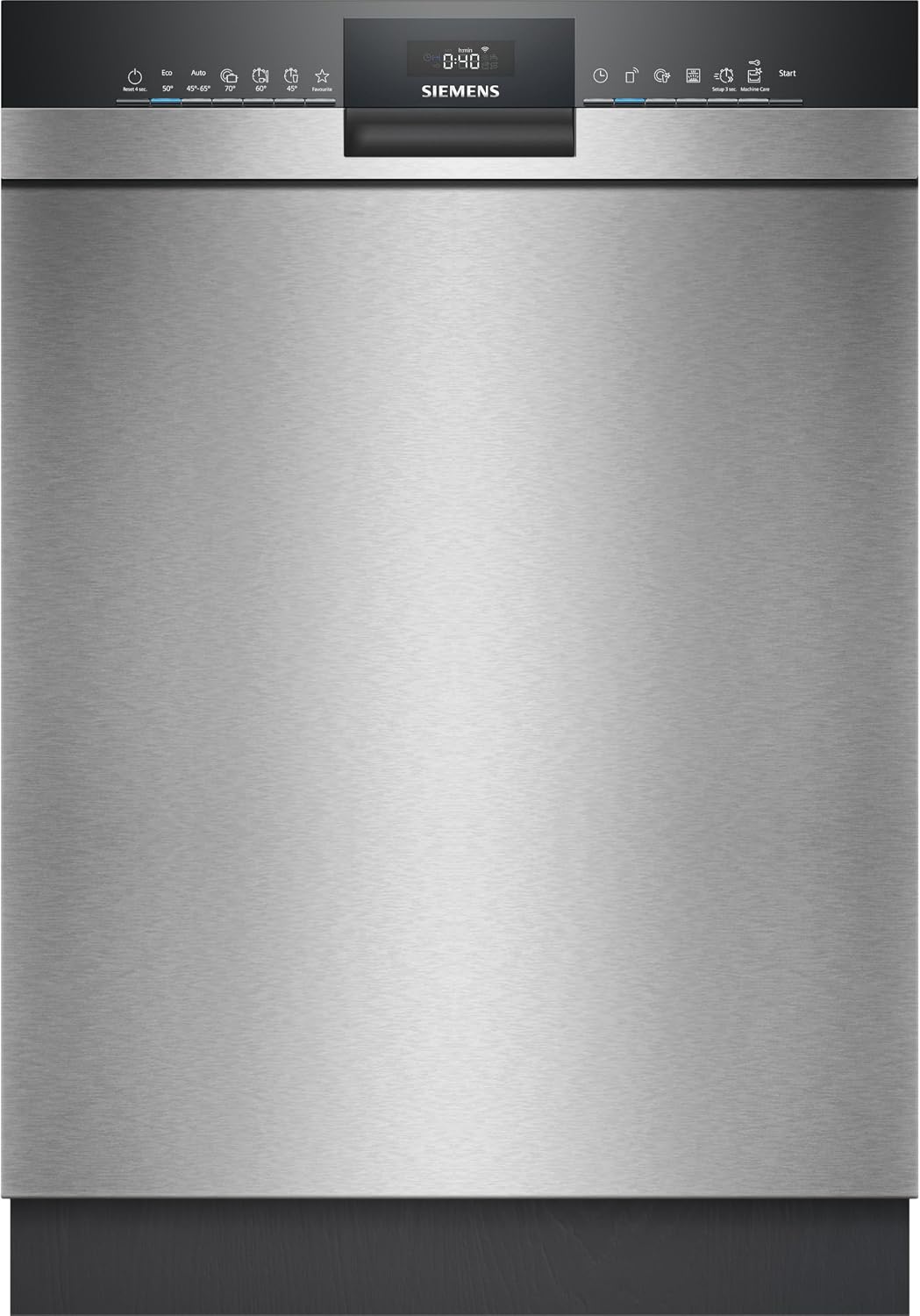 Siemens SN45YS00AE, iQ500 Smarter Geschirrspüler Unterbau, 60 cm breit, Made in Germany Besteckkorb, Edelstahl, Zeolith Trocken, extra leise, aquaStop