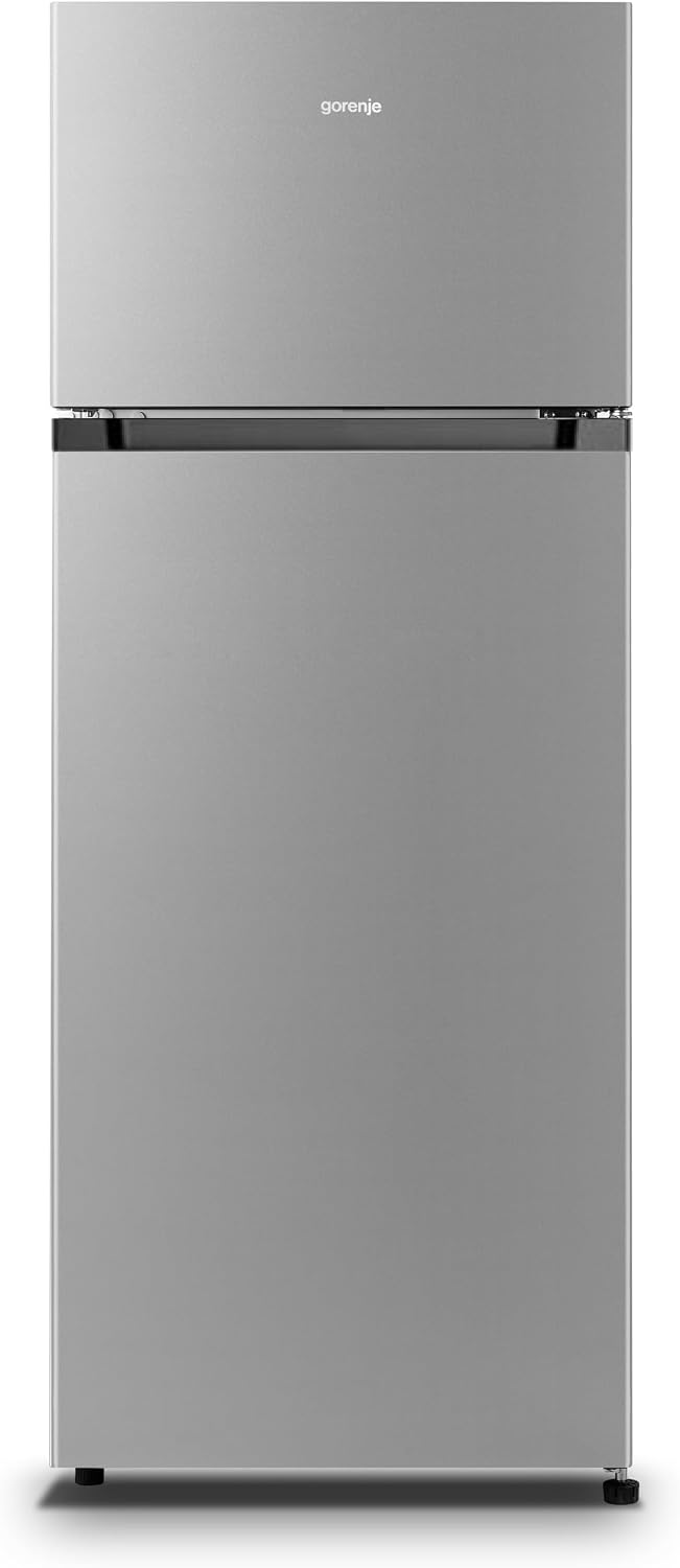 Gorenje RF414EPS4 Doppeltürkühlschrank mit Gefrierteil oben, 143,6cm x 55cm, 165 Liter Kühleil, 41 Liter Gefrierteil, LED Innenbeleuchtung