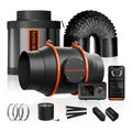 Spider Farmer Rohrventilator 150mm & Filter Abluftset mit GGS Controller