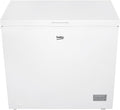 Beko CF200CWN Gefriertruhe, 198 l Nutzvolumen, 40 db(A), Kühltruhe, 1 Gefriergutkorb, Schnellgefrierfunktion, Transportrollen, LED-Anzeigesystem, Weiß
