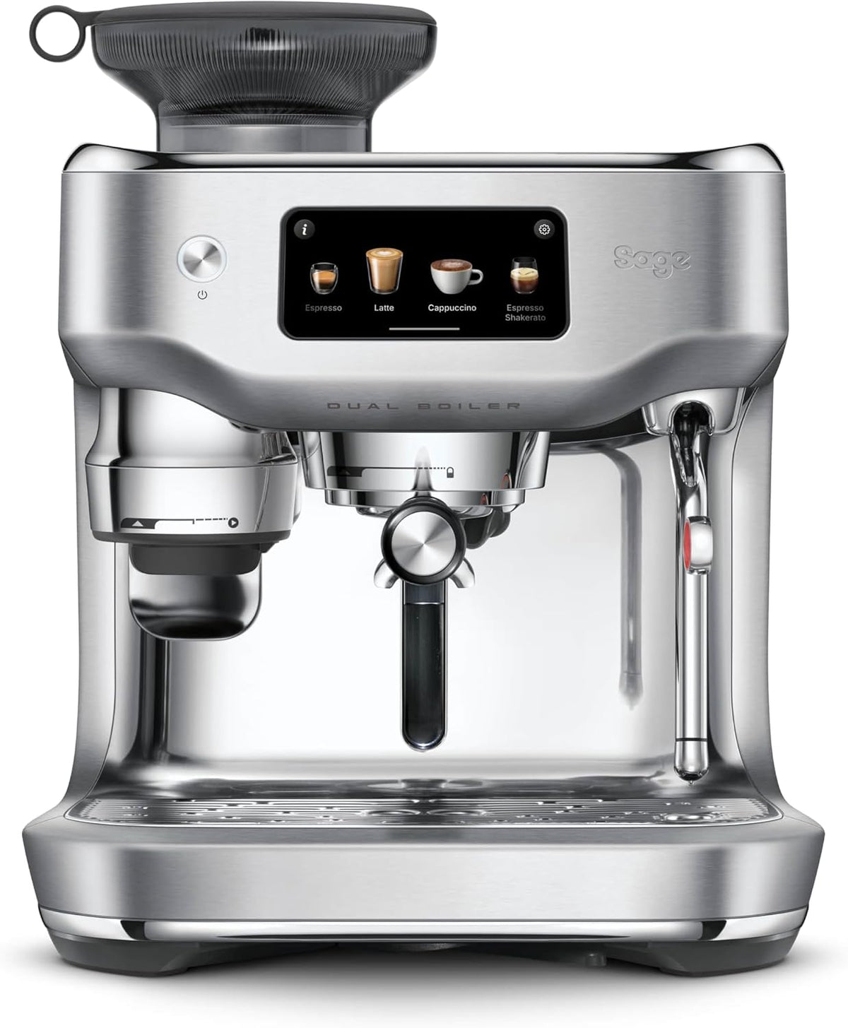 Sage The Oracle Dual Boiler, Kaffeemaschine mit Manuellem, Edelstahl