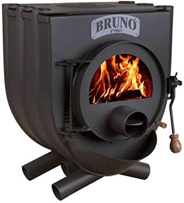 Werkstattofen Bruno Pyro I mit Herdplatte, BimSchV (ohne Untergestell, ohne Seitenverkleidung), 13 kW Warmluftofen, Energieeffizienzklasse A