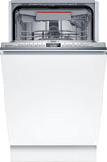 Bosch SPV4EMX25E Serie 4, Einbau-Geschirrspüler komplett versenkbar, 45 cm, Home Connect, EfficientDry, TimeLight: Kontrollleuchte, Favoritprogramm