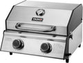 TAINO PLATINUM COMPACT Tischgrill 2 Brenner Gasgrill Edelstahl Kompakt Camping BBQ