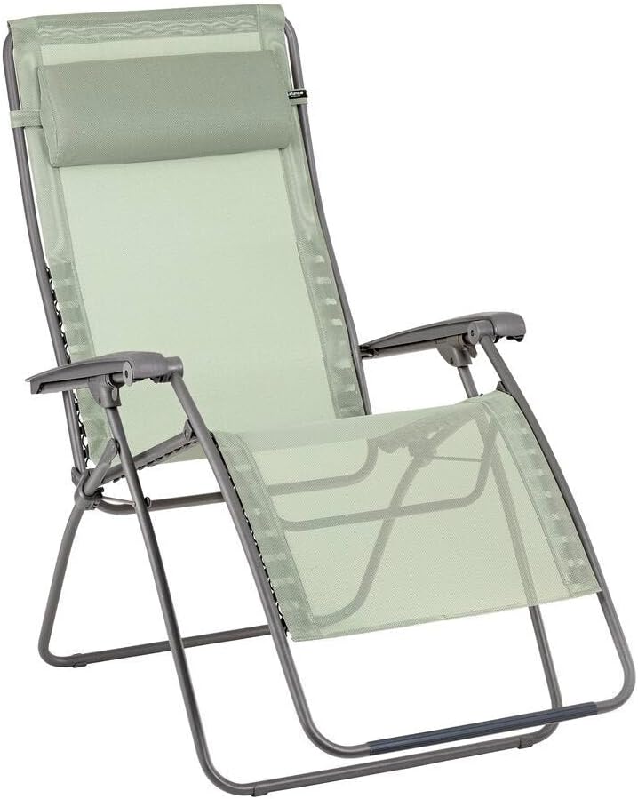 Lafuma MOBILIER, Zero-Gravity-Relaxliege-Garten XL, Rsxa Clip XL, Batyline Iso, Grün Moss LFM2057_8557-5 Jahre Garantie