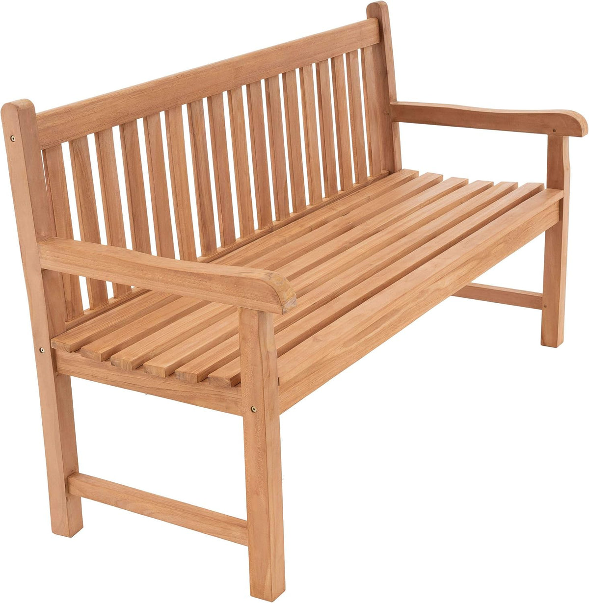 Divero 3-Sitzer Gartenbank „Abruzzo' aus Teak-Holz, behandelt